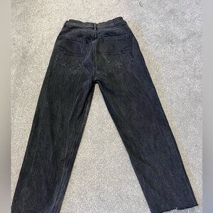 black high rise jeans